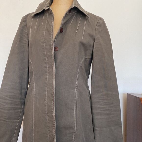 Inc. International Concepts sz S cotton trench 18” pit to pit and 35” length - Picture 6 of 12